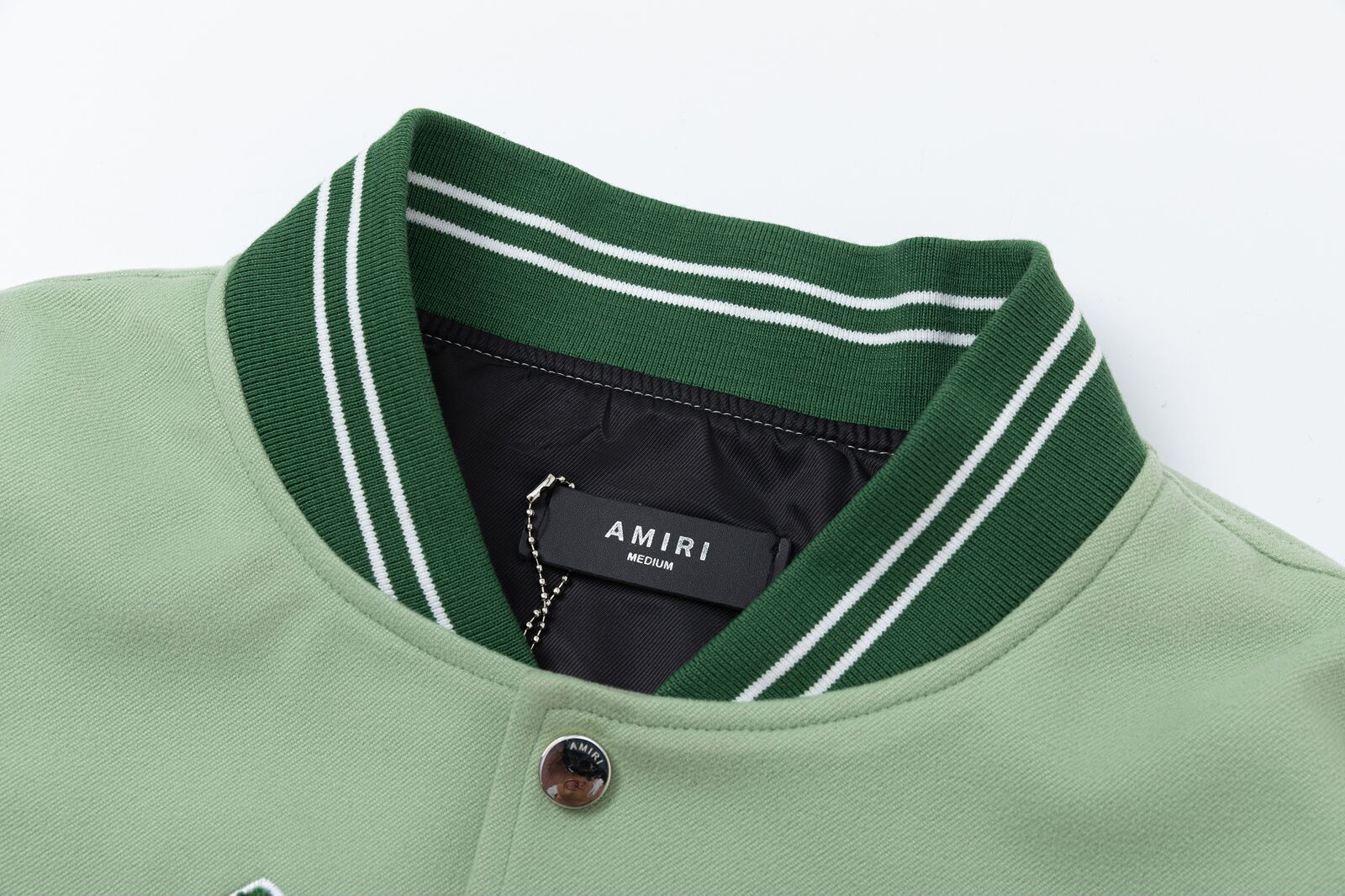 AMIRI Angel Branded Woven Varsity Jacket