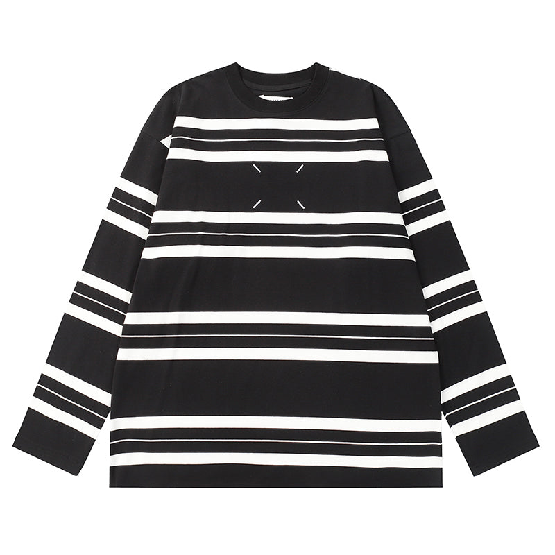 Maison Margiela 2024ss Crew Neck Stripes Sweatshirt