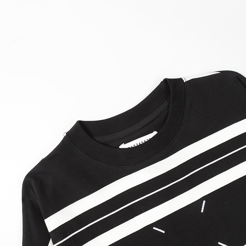 Maison Margiela 2024ss Crew Neck Stripes Sweatshirt