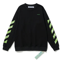 OFF-WHITE Diag-stripe Cotton Sweatshirts