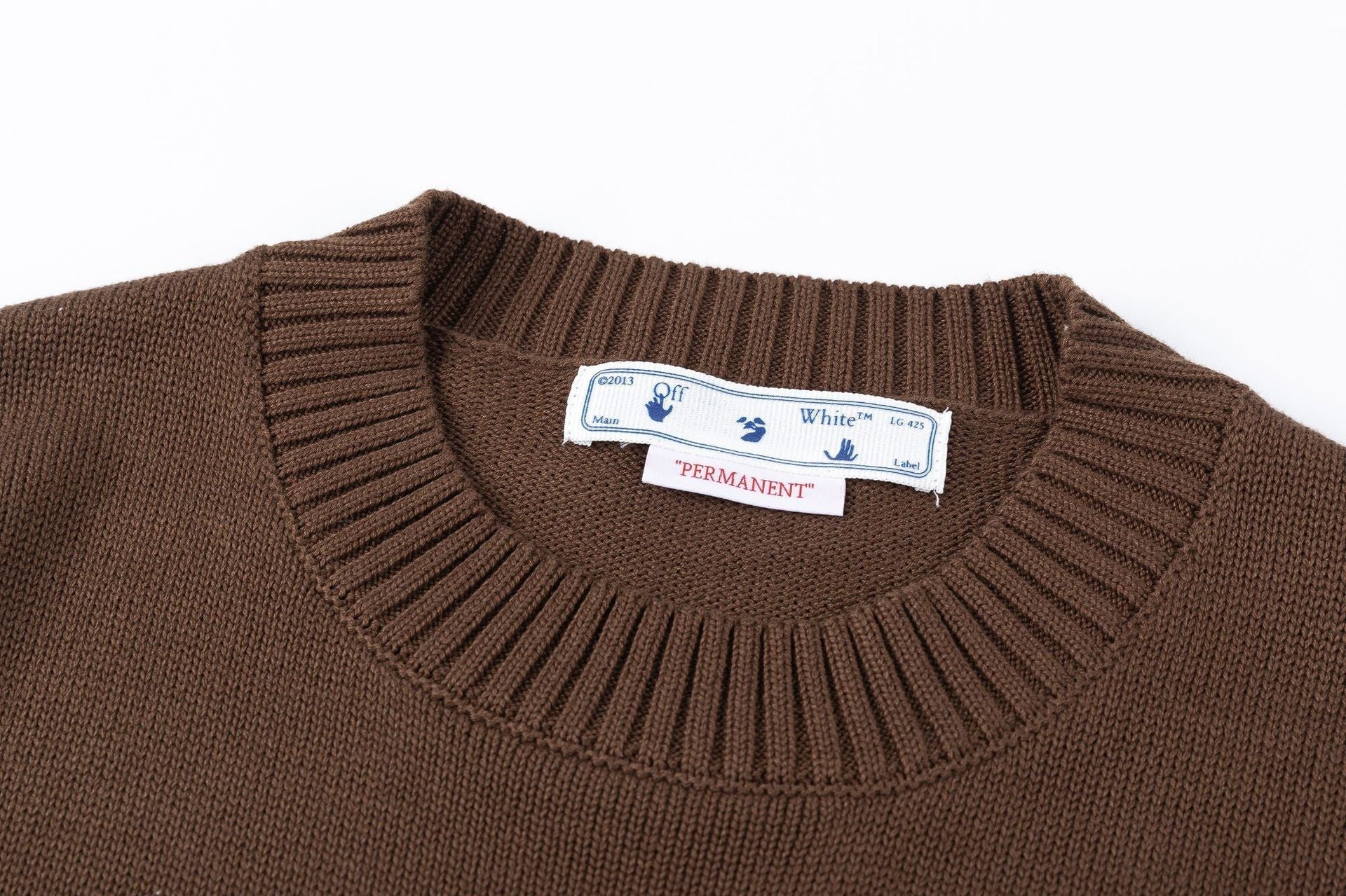 OFF-WHITE Color Block Logo Knit Sweater