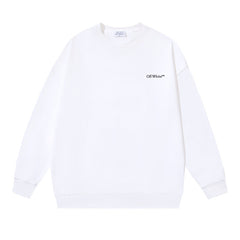 Off White Logo Cotton Sweatshirts