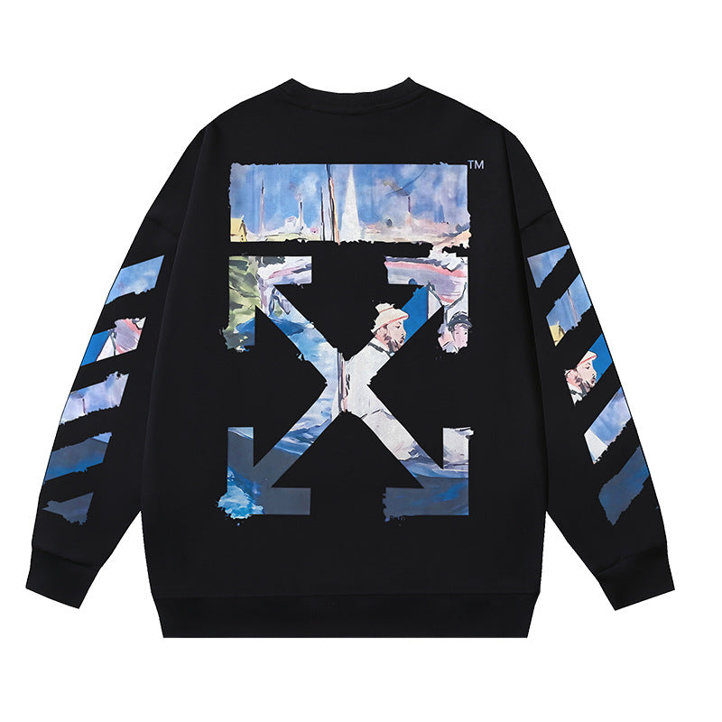 Off White Logo Cotton Sweatshirts