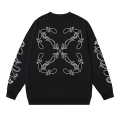 Off White Logo Cotton Sweatshirts