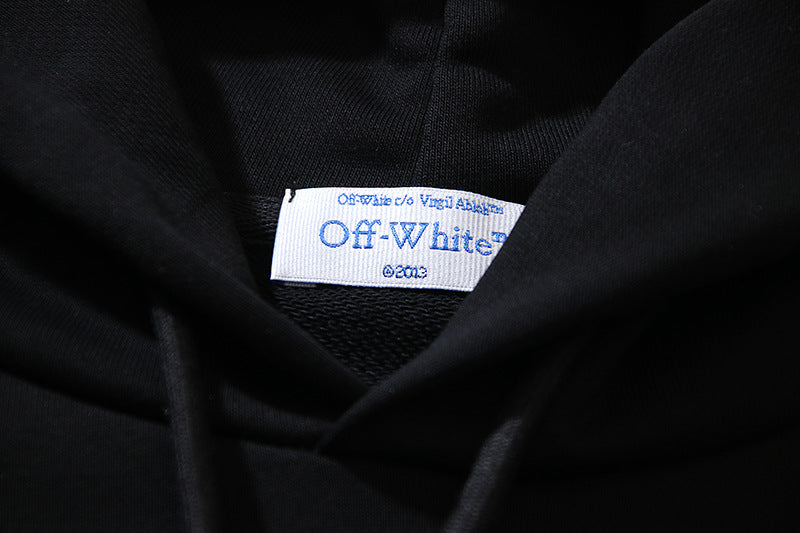 Off White Moon Arrow Skate Short Hoodie