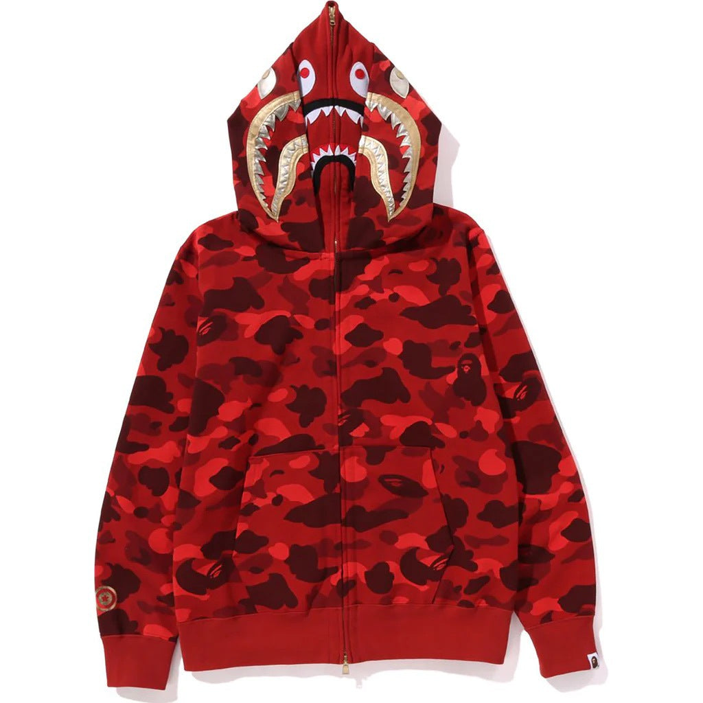 BAPE Color Camo Double Shark Full Zip Hoodie