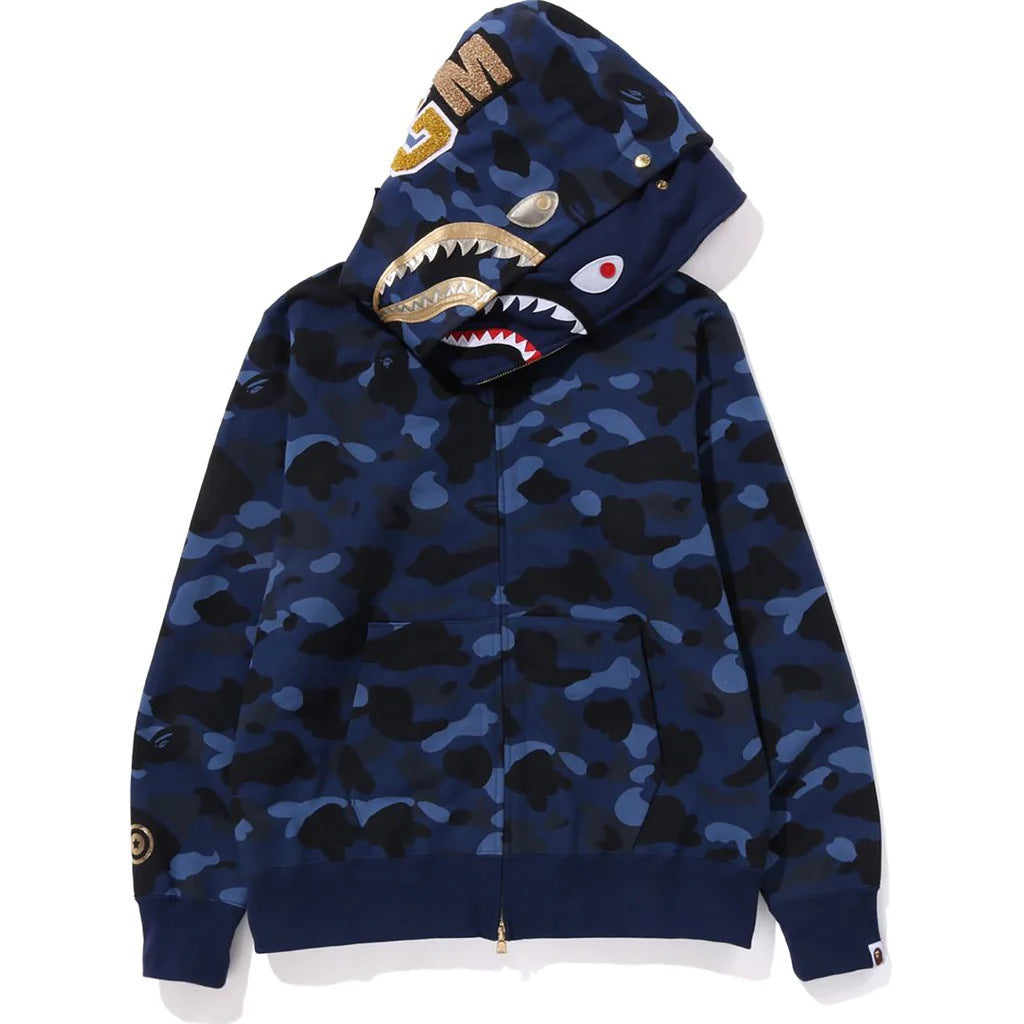 BAPE Color Camo Double Shark Full Zip Hoodie