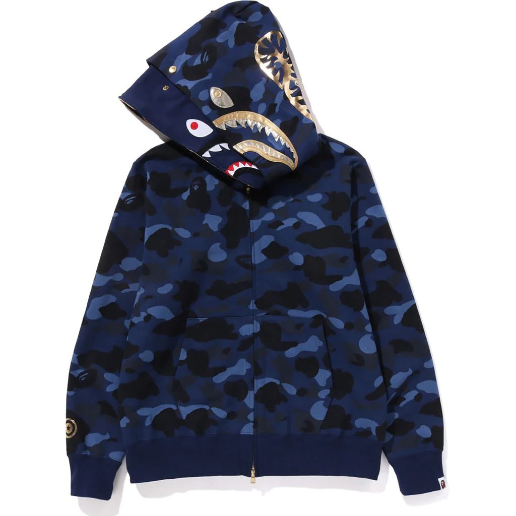 BAPE Color Camo Double Shark Full Zip Hoodie