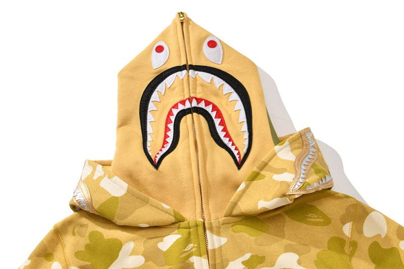 BAPE Color Camo Double Shark Full Zip Hoodie