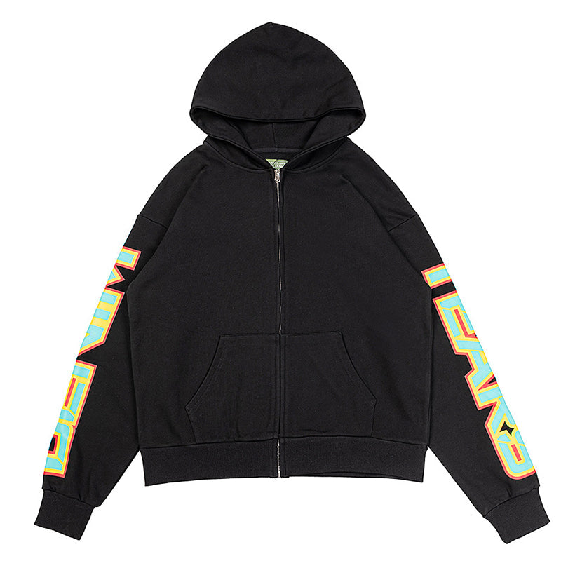 DENIM TEARS Spring Gardens Zip Hoodie Black