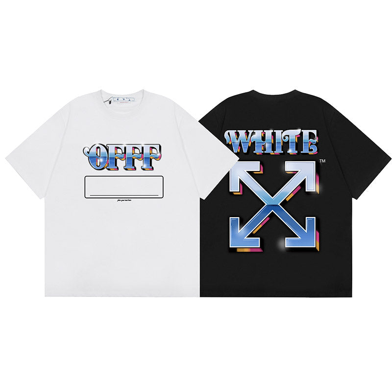 OFF WHITE Alphabet Arrow Pattern T-Shirts