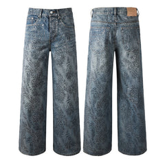 Purple Brand Crystal Diamond Jeans #100