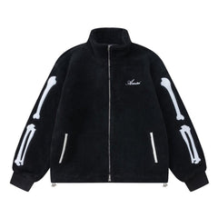 Amiri Men's Sherpa Bones Blouson Fleece Jacket