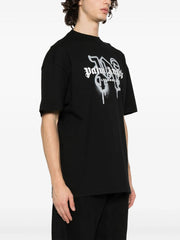 Palm Angels logo-print cotton T-shirts