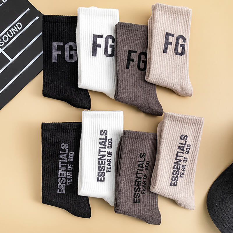 FEAR OF GOD FG Vintage Alphabet Socks 2 pairs