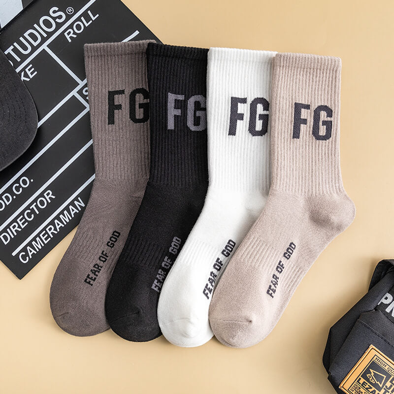 FEAR OF GOD FG Vintage Alphabet Socks 2 pairs