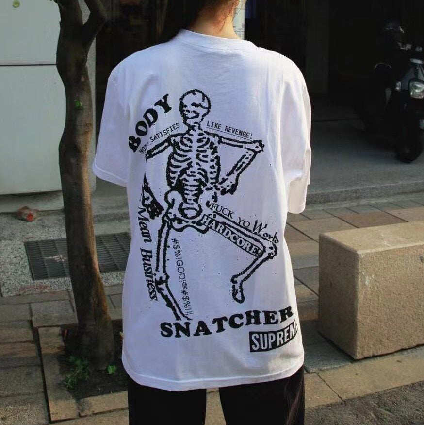 Supreme Skull Print T-Shirt