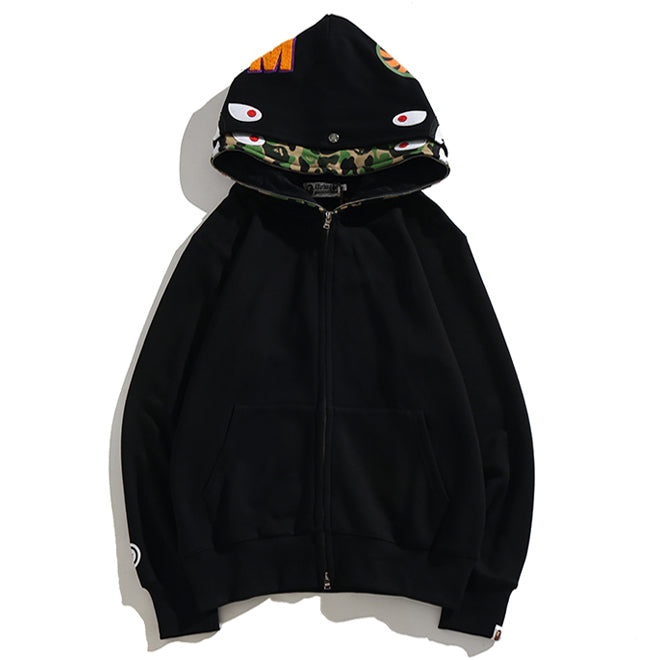 Bape shark full zip double hoodie