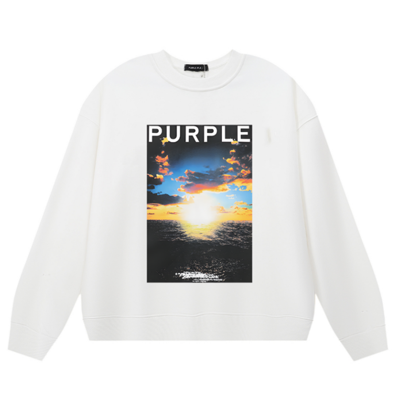 Purple Brand Logo Printed Sweatshirts