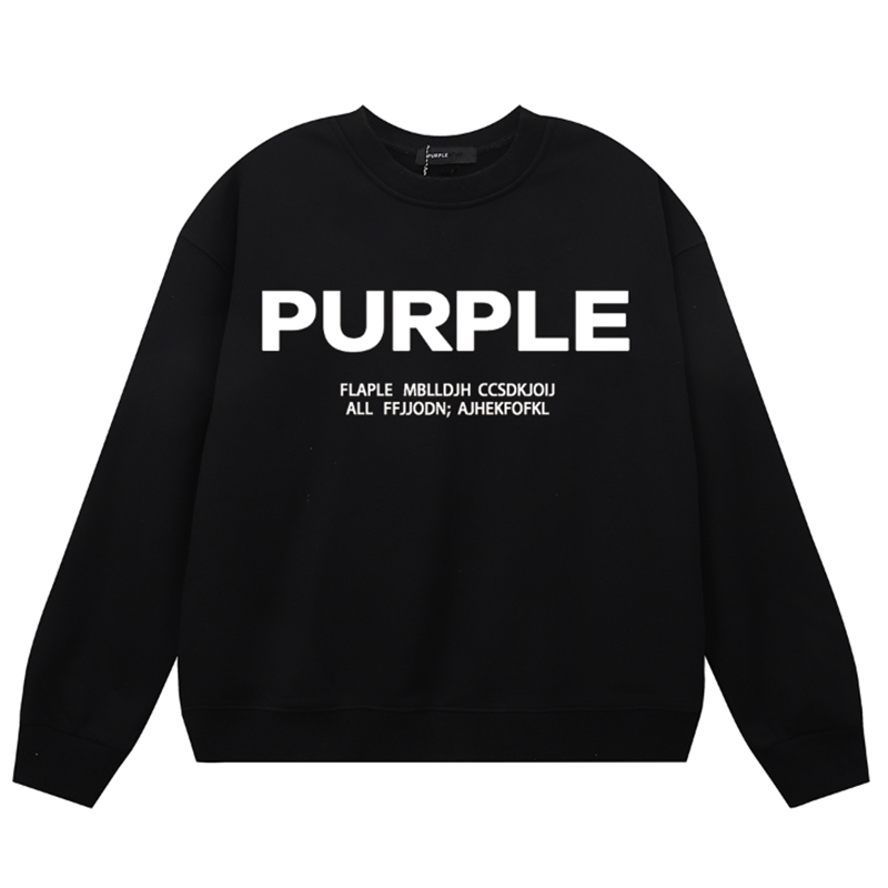 Purple Brand Logo Printed Sweatshirts