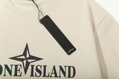 STONE ISLAND Cotton Logo Print T-Shirt