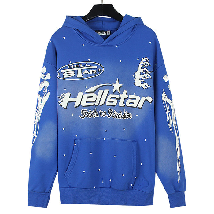 Hellstar Racer Hoodie Vintage Blue