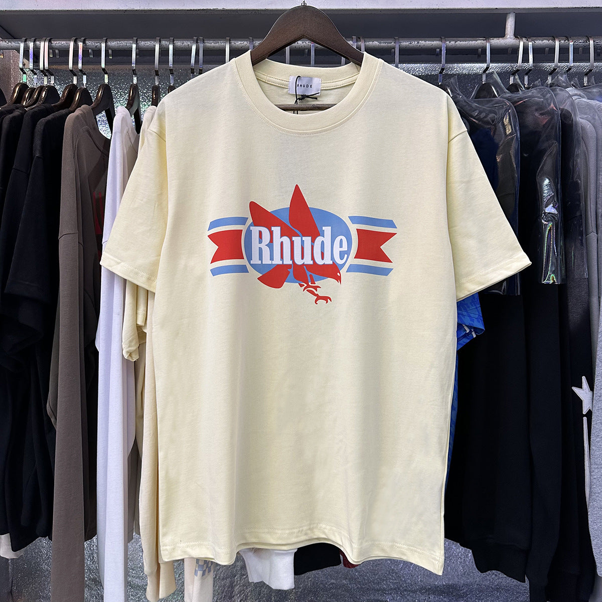 RHUDE Chevron Eagle cotton T-shirt