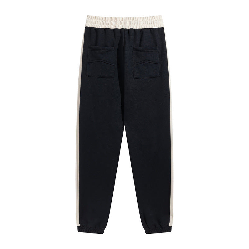 RHUDE color-block embroidered drawstring track pants