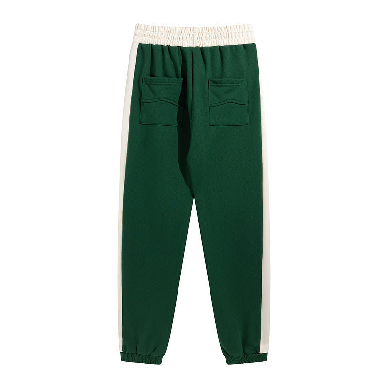 RHUDE color-block embroidered drawstring track pants