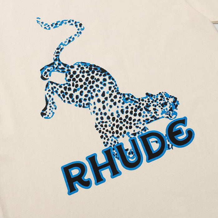 RHUDE T-Shirt Leopard White