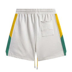 RHUDE Embroidered Tether Casual Color Block Shorts