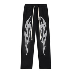 Hellstar Fire Black Closed sweatpants