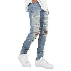 Men's Hot Drilled Ripped Jeans