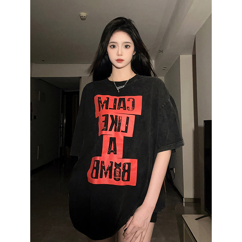 Gallery Dept Red Letter Print T-shirt