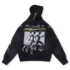 Hellstar Hstar Sports Hoodie Black