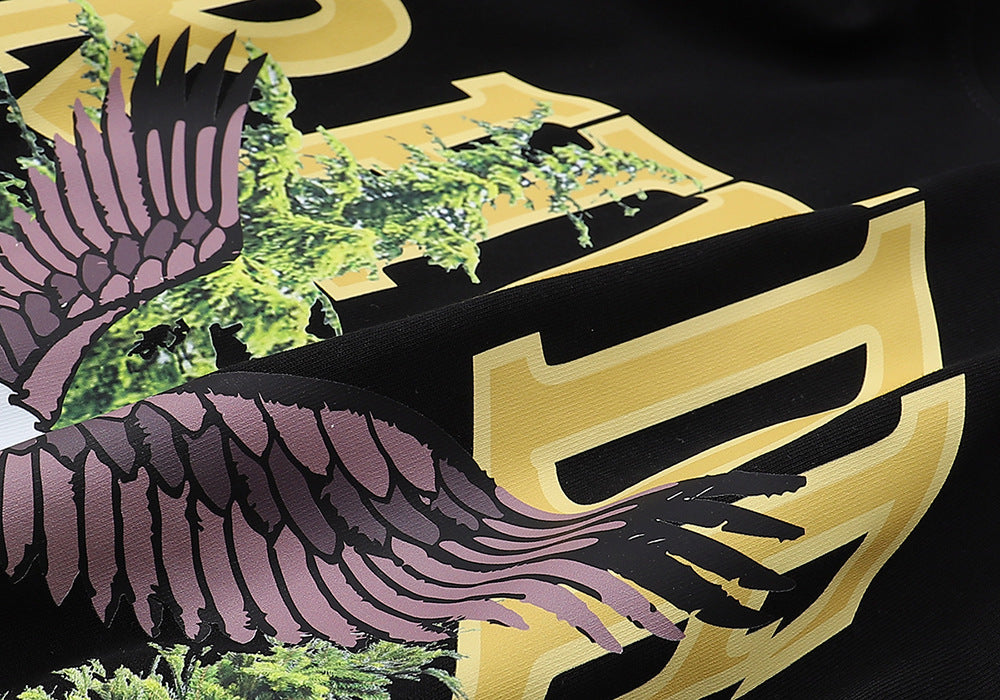 RHUDE Eagle lettering print T-Shirts