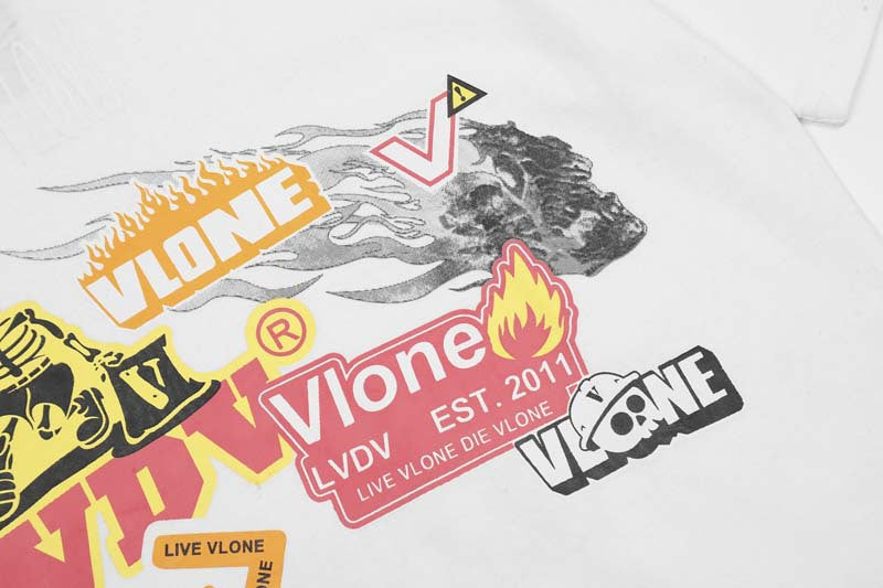 VLONE Fast Art Graffiti Print T-Shirts