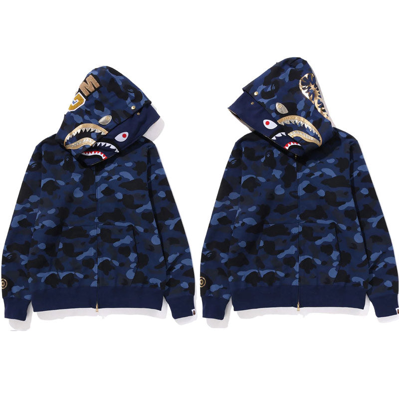 BAPE Color Camo Double Shark Full Zip Hoodie