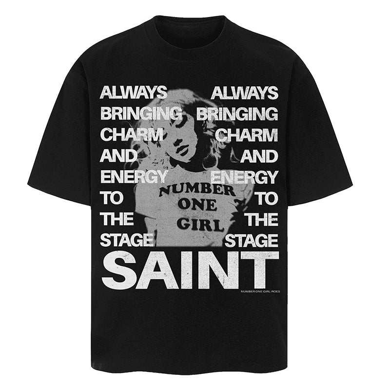 Saint Michael Graphic Printed T-Shirt