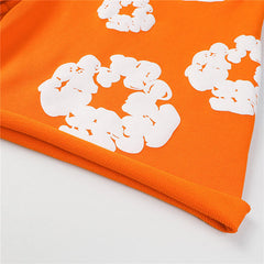 Denim Tears The Cotton Wreath Shorts Orange