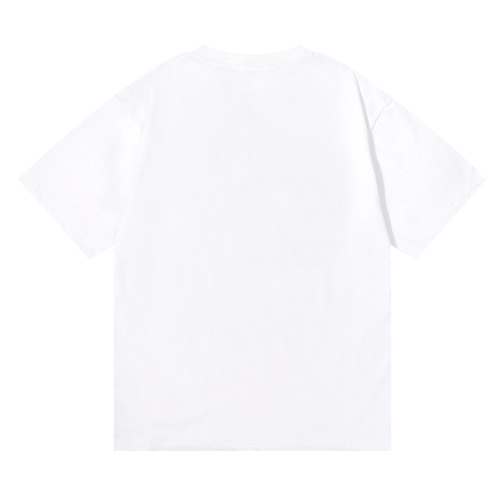 RHUDE letter wheat ear fruit print T-shirts