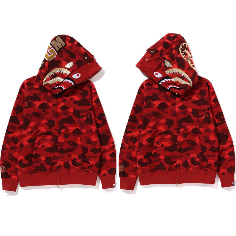 BAPE Color Camo Double Shark Full Zip Hoodie