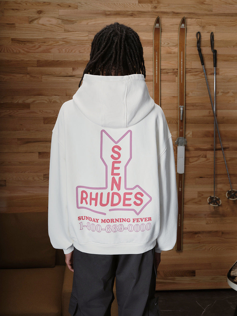 RHUDE Logo-Print Cotton-Jersey Hoodie