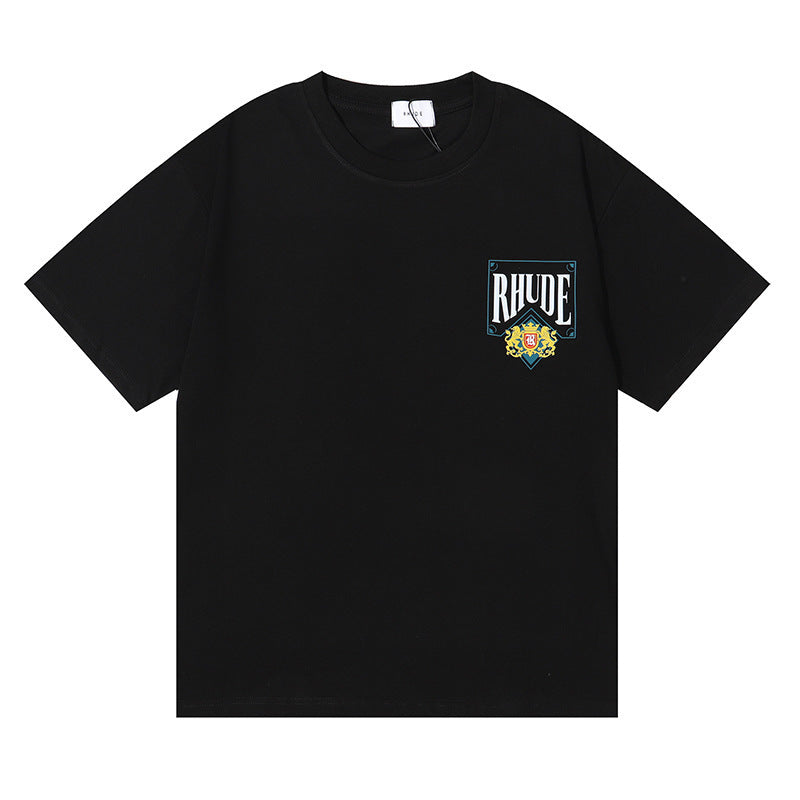 RHUDE Micro Logo Poker Card Printing T-Shirt