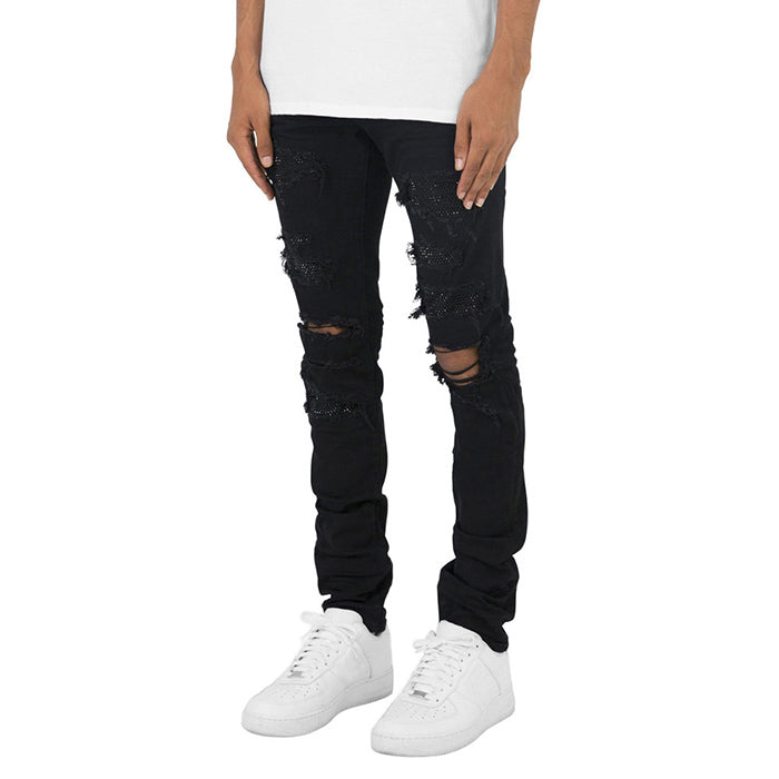 Men's Hot Drilled Ripped Jeans