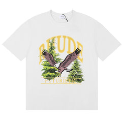 RHUDE Eagle lettering print T-Shirts