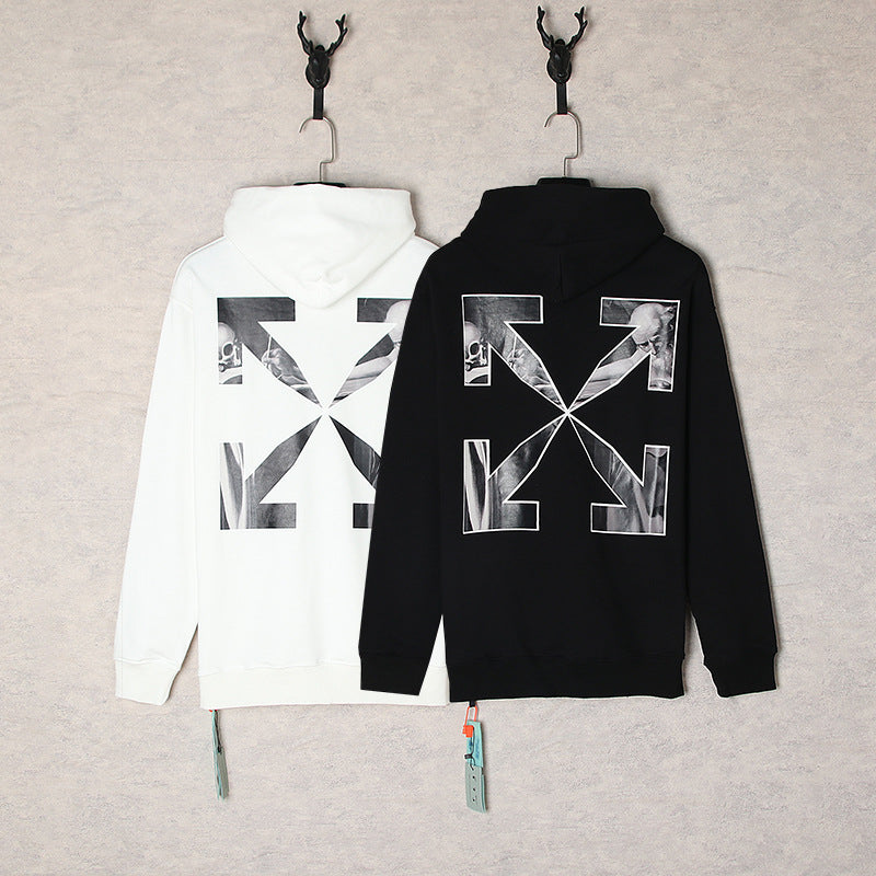 OFF-WHITE Oil painting series arrows Hoodies