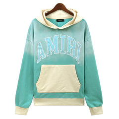 AMIRI Logo-Appliqued Colour-Block Cotton-Jersey Hoodies