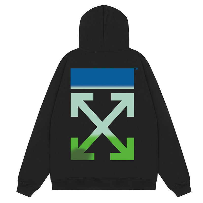 Off White Gradient Arrow Slim Hoodies