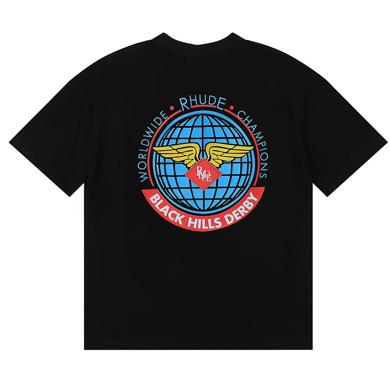 RHUDE Earth Wings Print T-Shirt